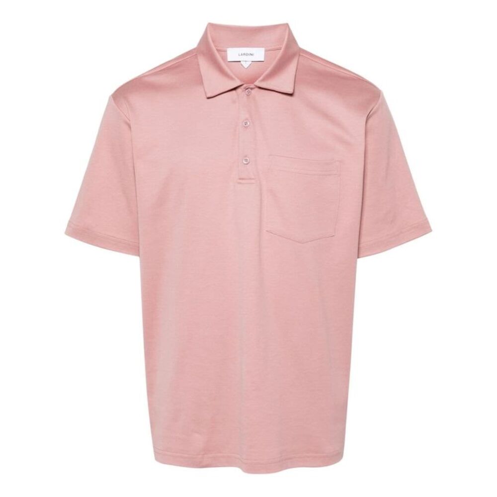 Lardini Men Cotton Polo Shirt With Pocket